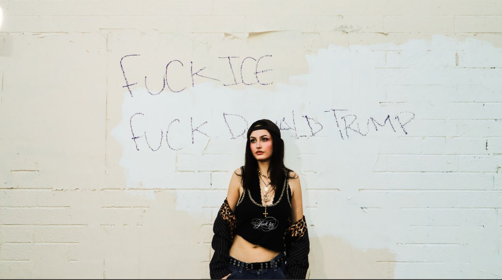Black Tank W/ Cheetah Trim