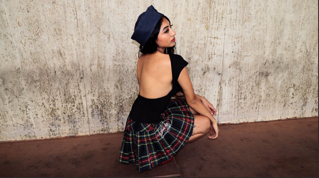 Plaid Pleated Skirt